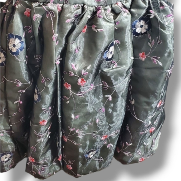 CHASING FIREFLIES Girls Gray Embroidered Boutique Fit & Flare Formal Party dress - Picture 8 of 8